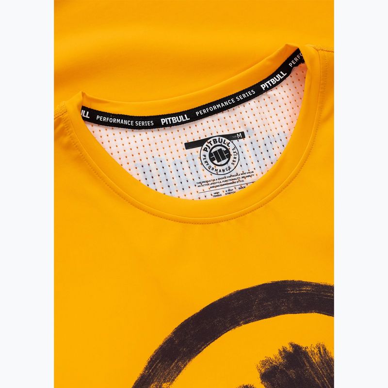 Men's T-shirt Pitbull Palms mesh yellow logo 6