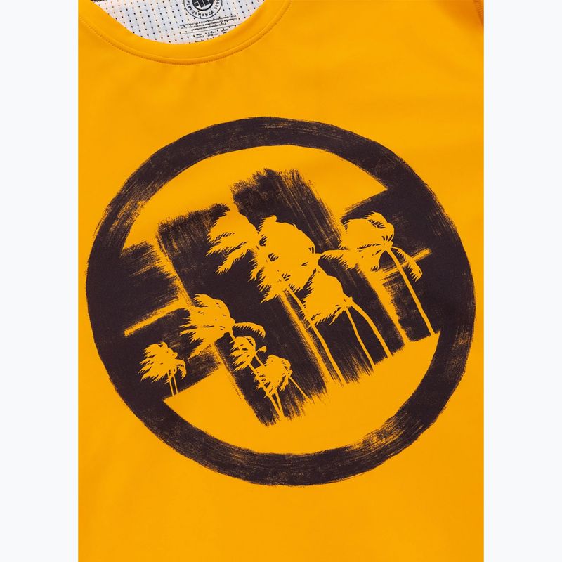 Men's T-shirt Pitbull Palms mesh yellow logo 7