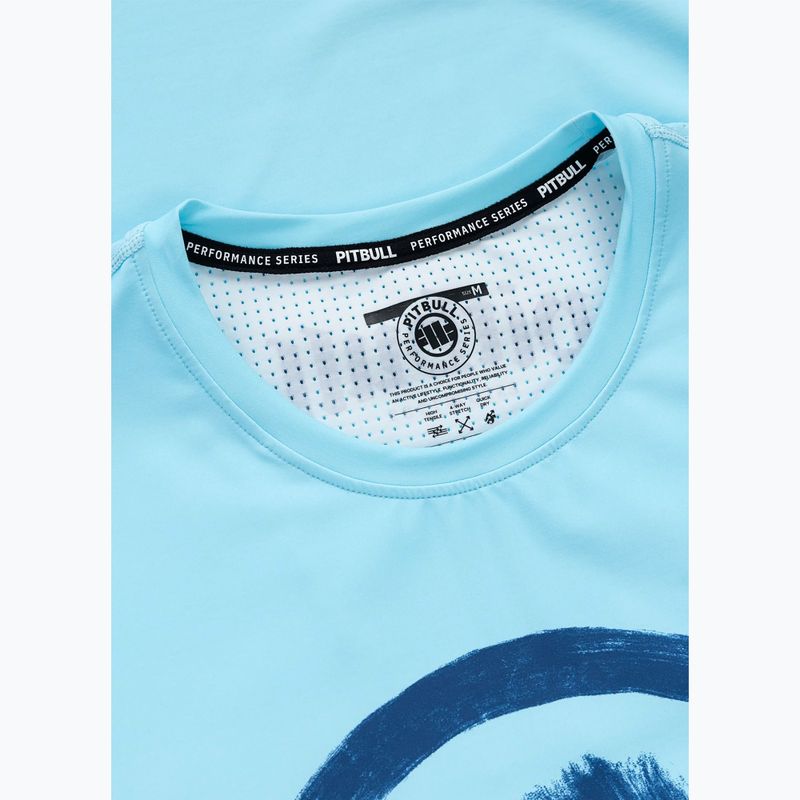 Men's T-shirt Pitbull Palms mesh light blue logo 5