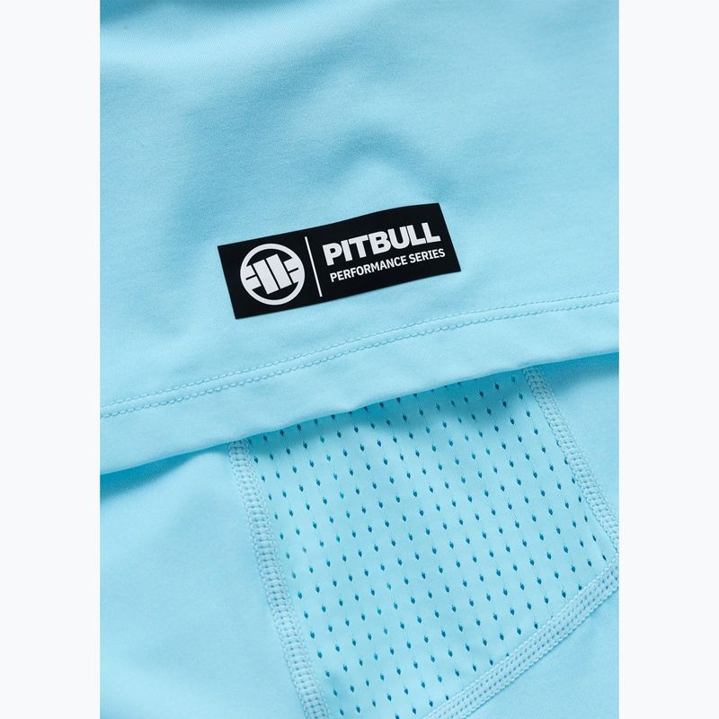 Men's T-shirt Pitbull Palms mesh light blue logo 8