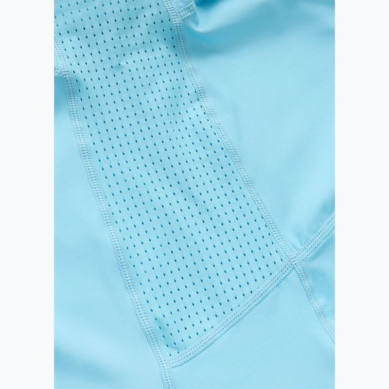 Men's T-shirt Pitbull Palms mesh light blue logo 9