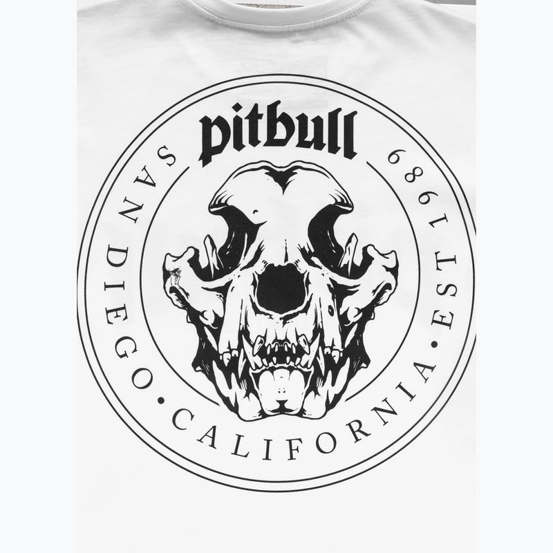 Men's T-shirt Pitbull O'Side Skull white 9