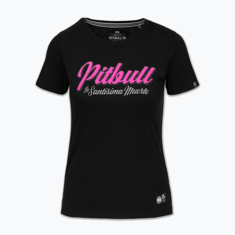 Women's T-shirt Pitbull Santa Muerte black/pink 5
