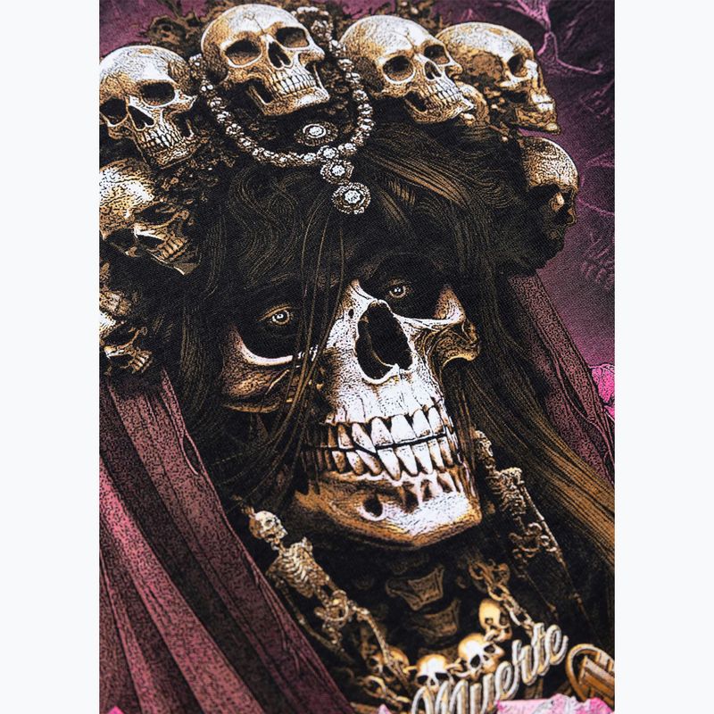 Women's T-shirt Pitbull Santa Muerte black/pink 12