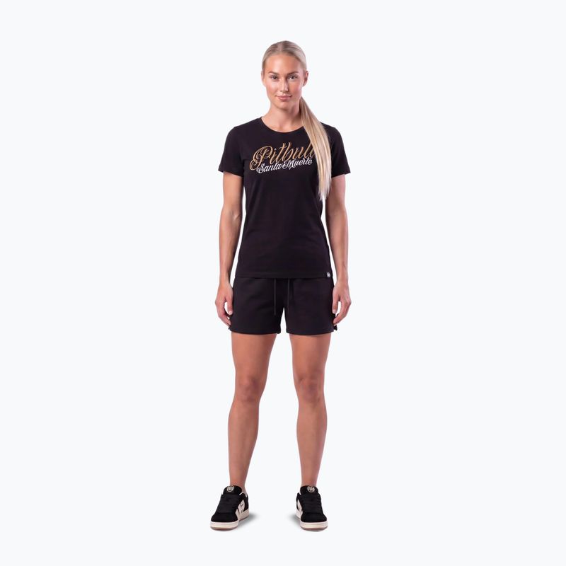 Women's T-shirt Pitbull Santa Muerte black 2