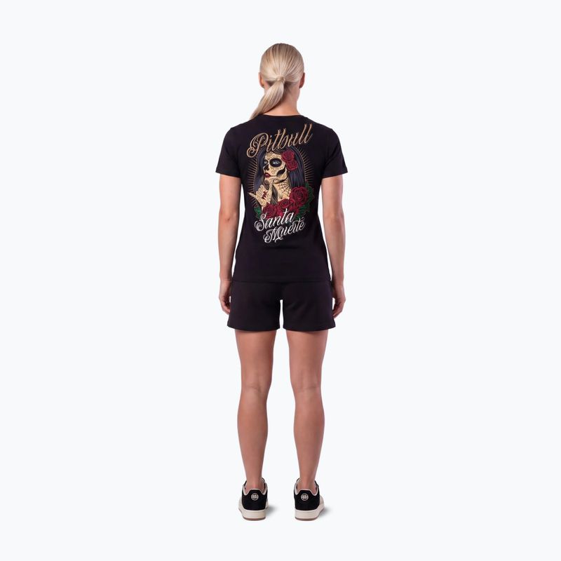 Women's T-shirt Pitbull Santa Muerte black 4