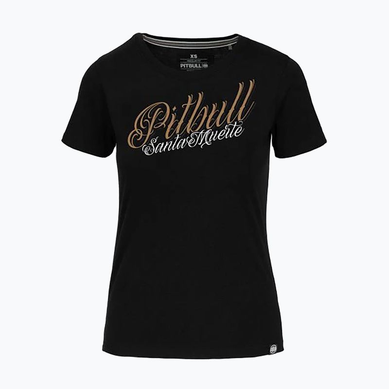 Women's T-shirt Pitbull Santa Muerte black 5