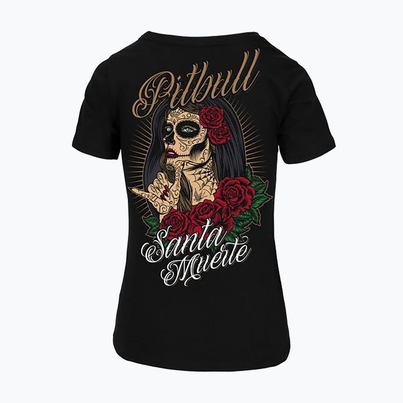 Women's T-shirt Pitbull Santa Muerte black 6