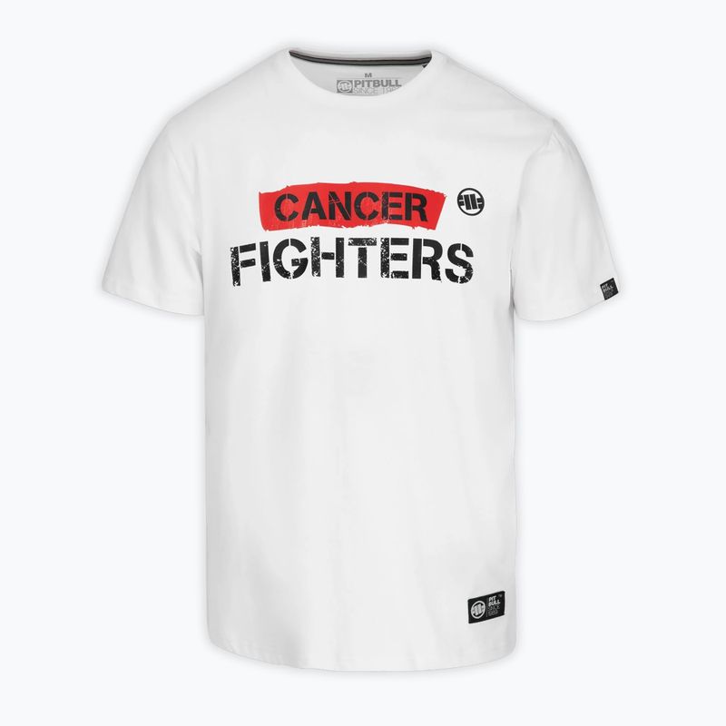 Men's T-shirt Pitbull Cancer Fighters white 3
