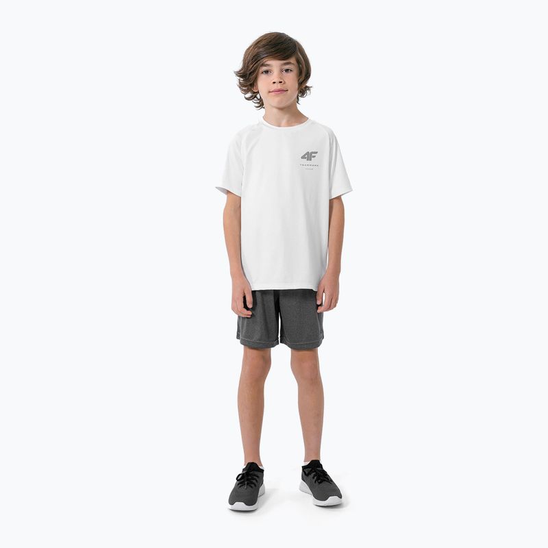 Children's training shorts 4F grey HJZ22-JSKMTR001 2