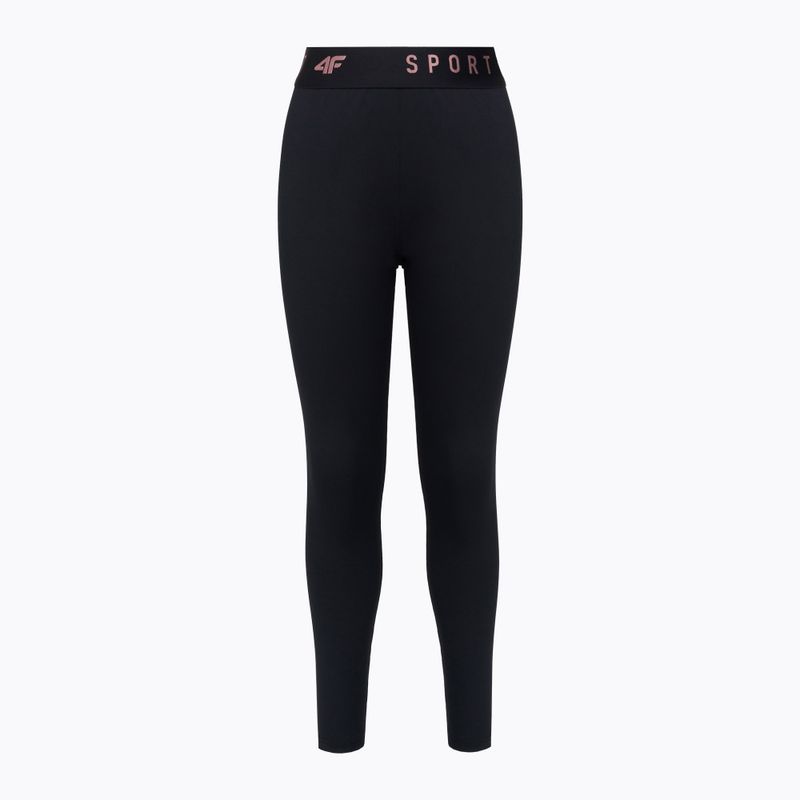 Children's leggings 4F black HJZ22-JSPDF002-20S 3