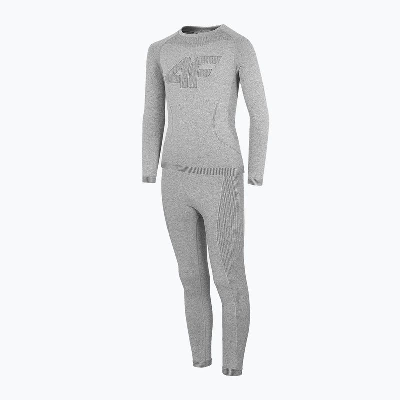 Children's thermal underwear 4F grey HJZ22-JBIDB001 4