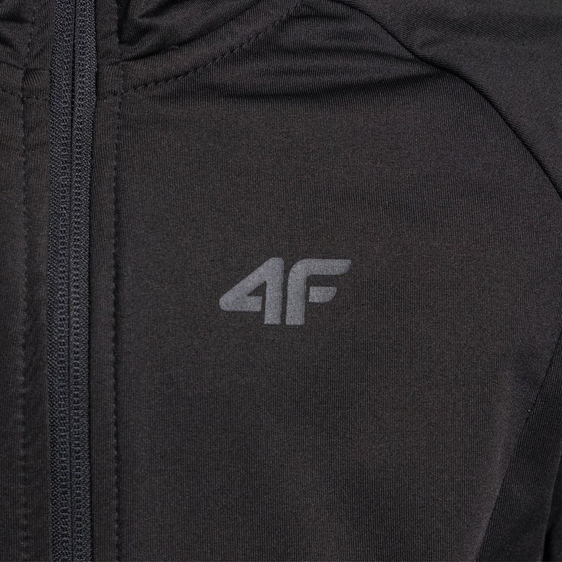 Children's training sweatshirt 4F black-green HJZ22-JBLMF001 3