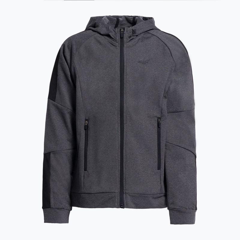 Children's training sweatshirt 4F grey HJZ22-JBLMF001