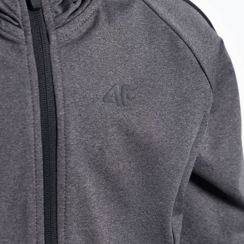 Children's training sweatshirt 4F grey HJZ22-JBLMF001 3