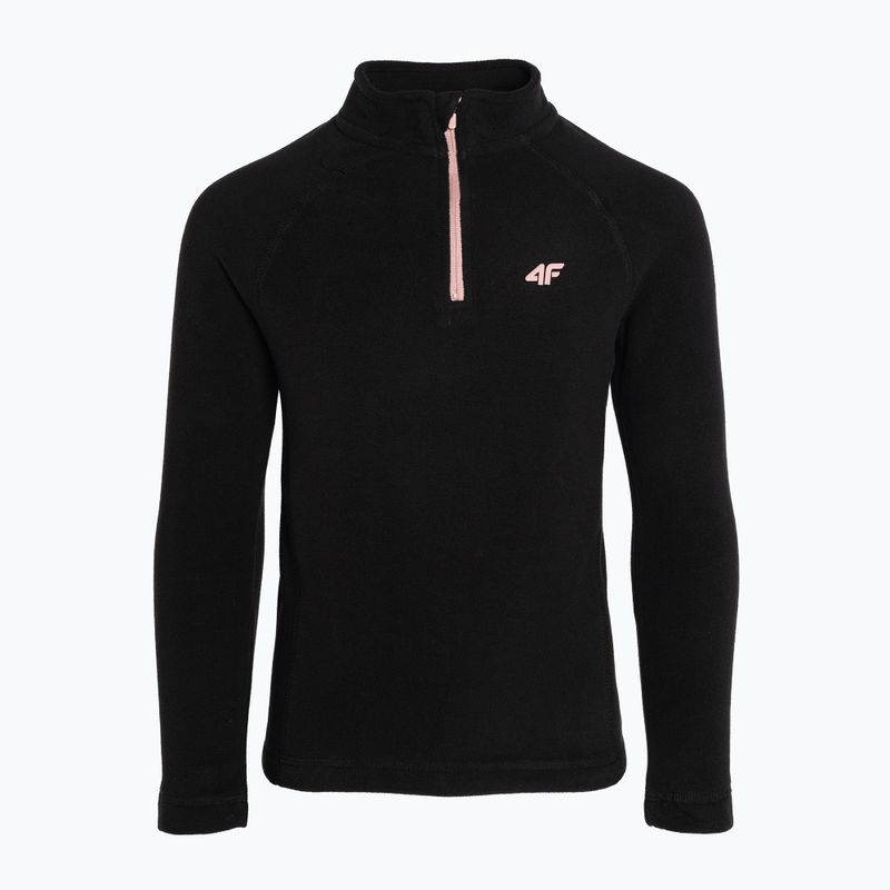 Children's 4F fleece sweatshirt black HJZ22-JBIDP001 3
