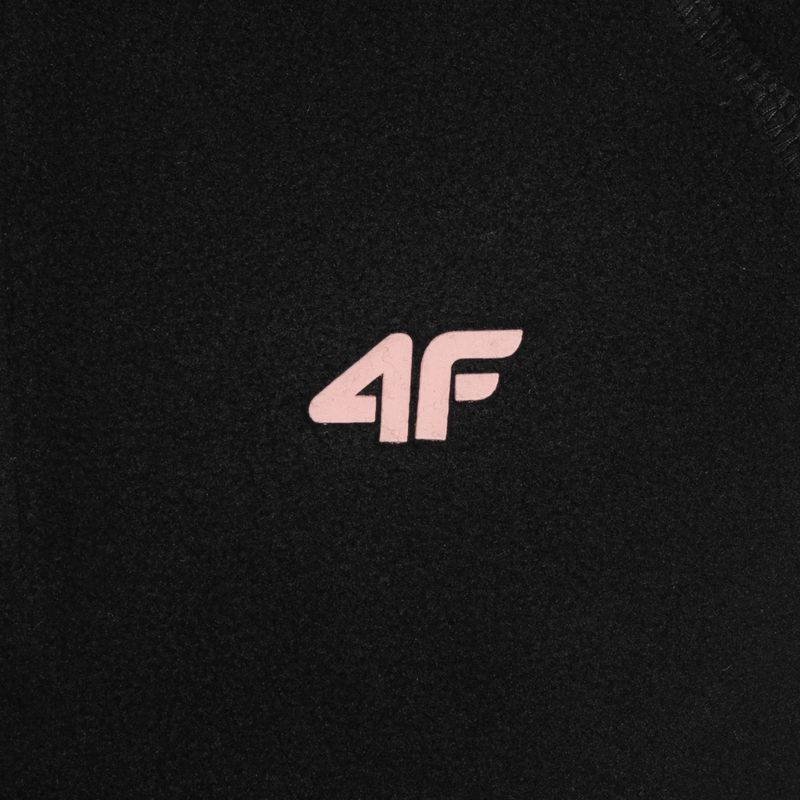 Children's 4F fleece sweatshirt black HJZ22-JBIDP001 5