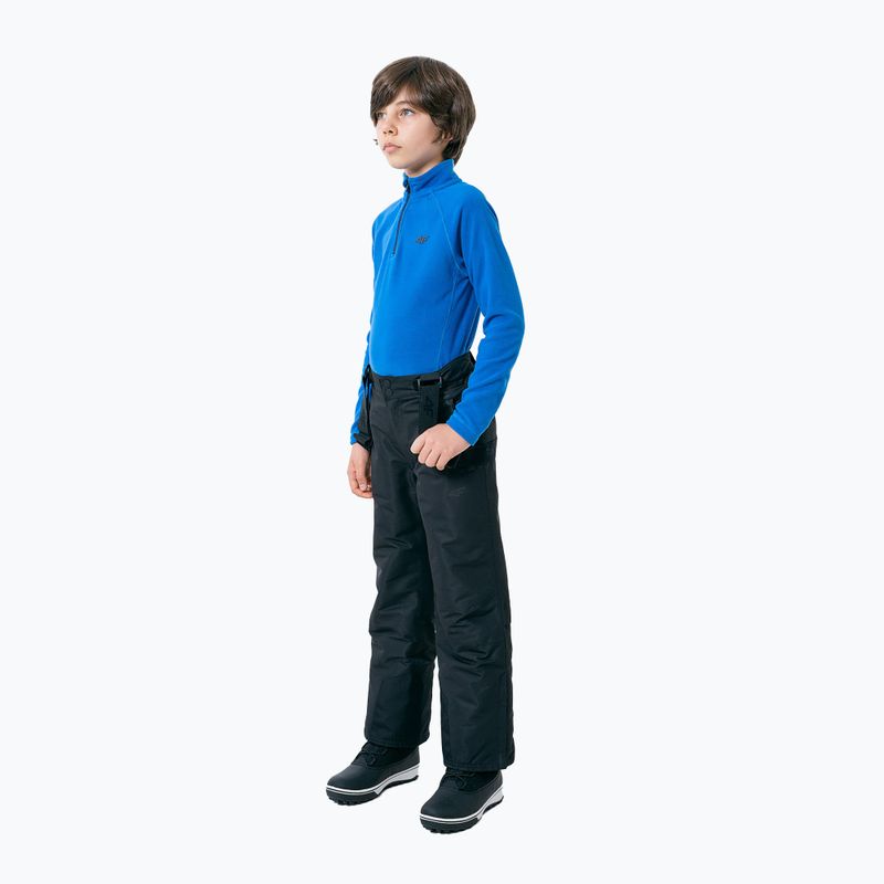 Children's 4F fleece sweatshirt blue HJZ22-JBIMP001 2