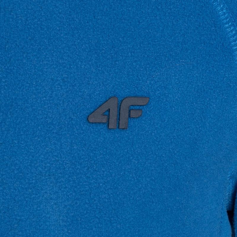 Children's 4F fleece sweatshirt blue HJZ22-JBIMP001 5
