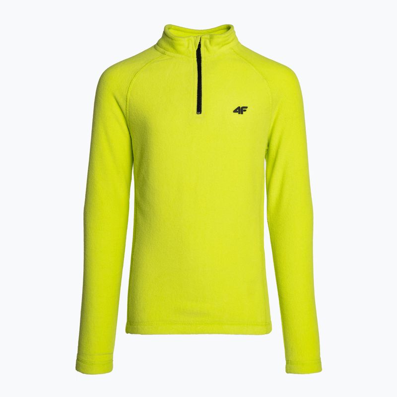 Children's 4F fleece sweatshirt green HJZ22-JBIMP001 3