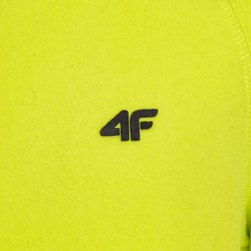 Children's 4F fleece sweatshirt green HJZ22-JBIMP001 5