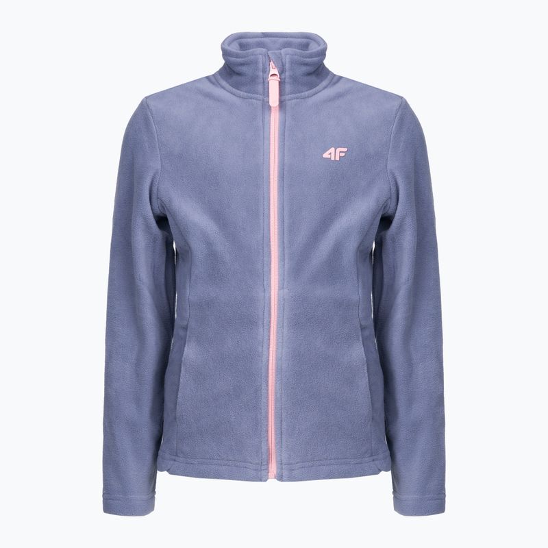 Children's fleece sweatshirt 4F grey HJZ22-JPLD001