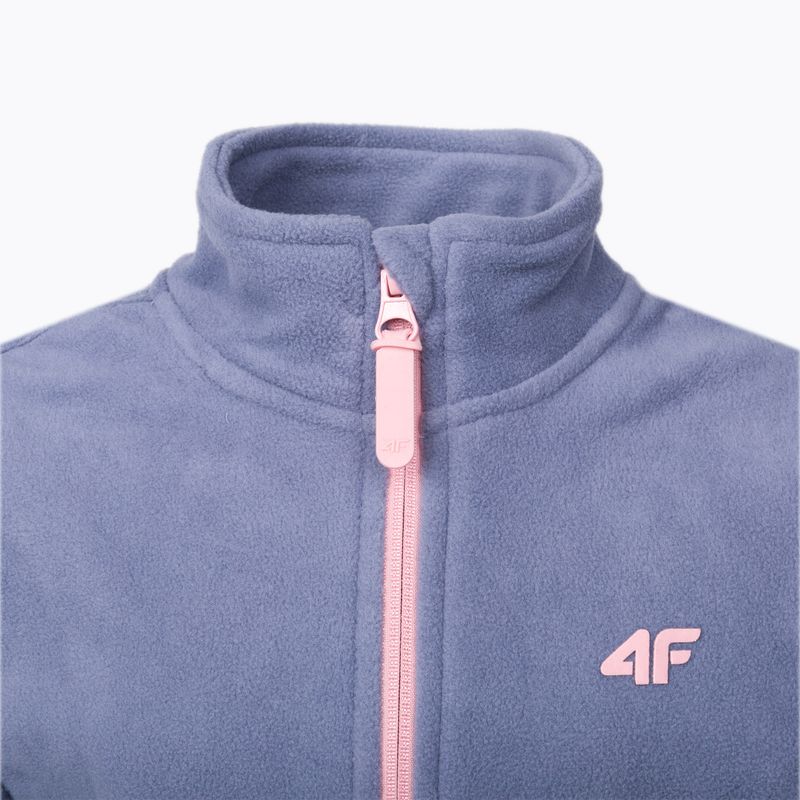 Children's fleece sweatshirt 4F grey HJZ22-JPLD001 4