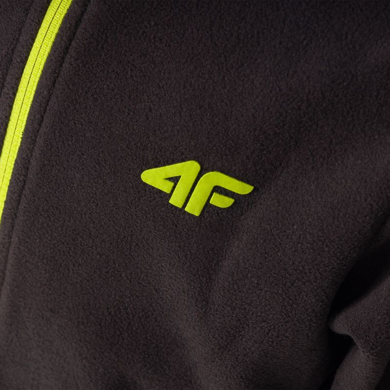 Children's 4F fleece sweatshirt black HJZ22-JPLM001 4
