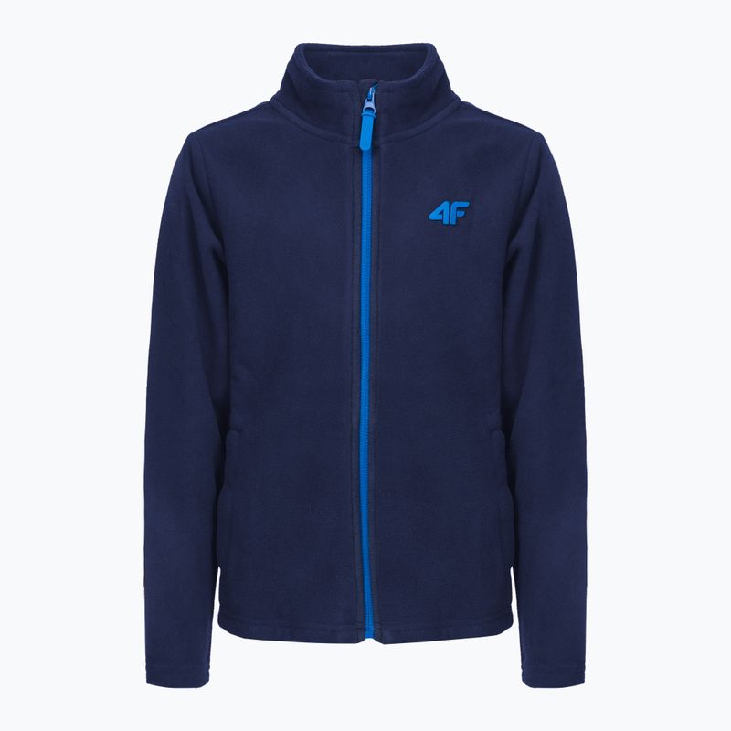 Children's 4F fleece sweatshirt navy blue HJZ22-JPLM001 3