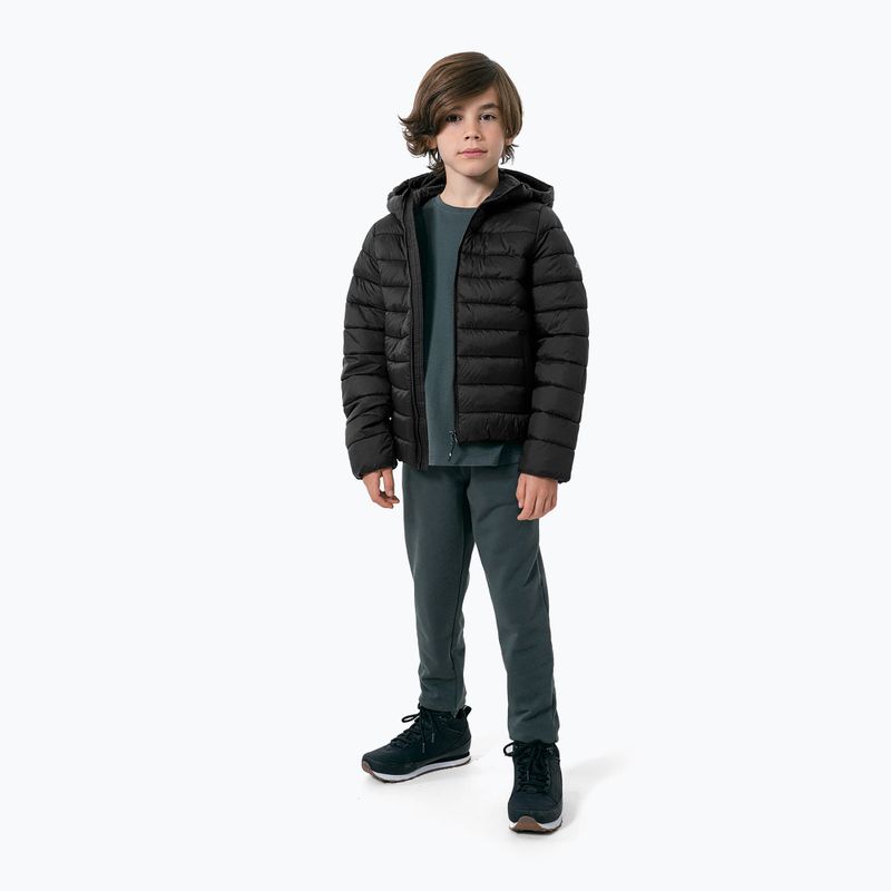 Children's 4F down jacket black HJZ22-JKUMP001 2