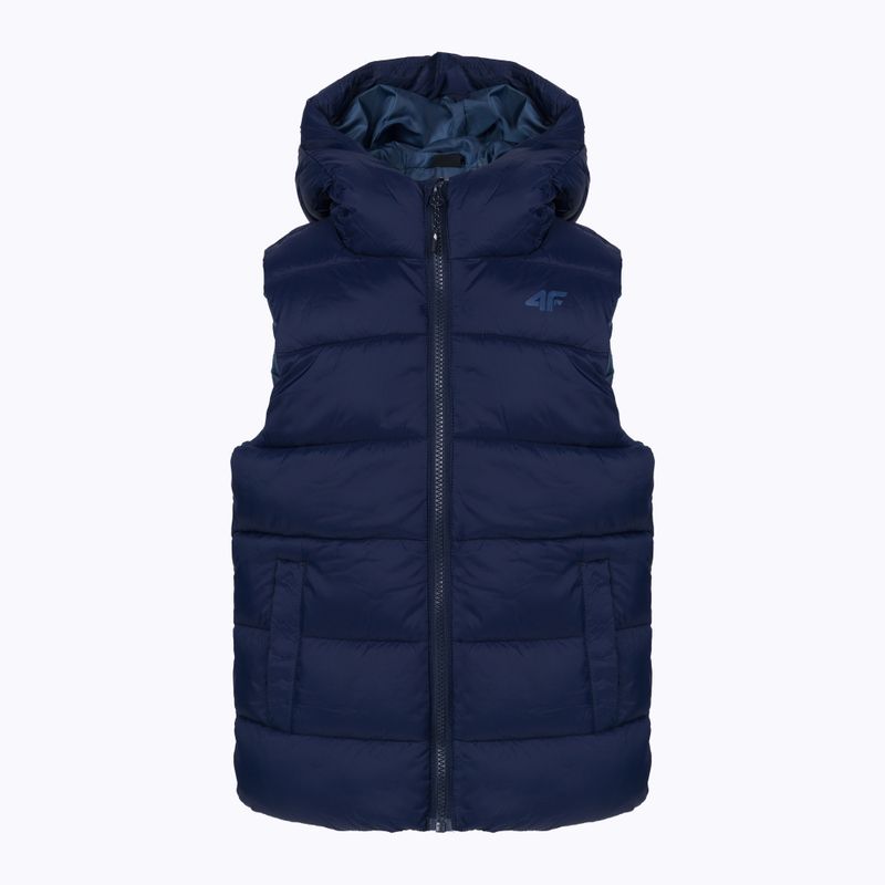 Children's waistcoat 4F navy blue HJZ22-JKUMP002