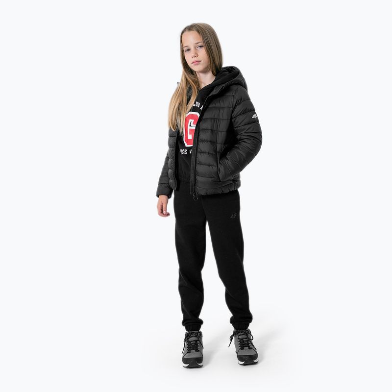 Children's down jacket 4F black HJZ22-JKUDP001 3