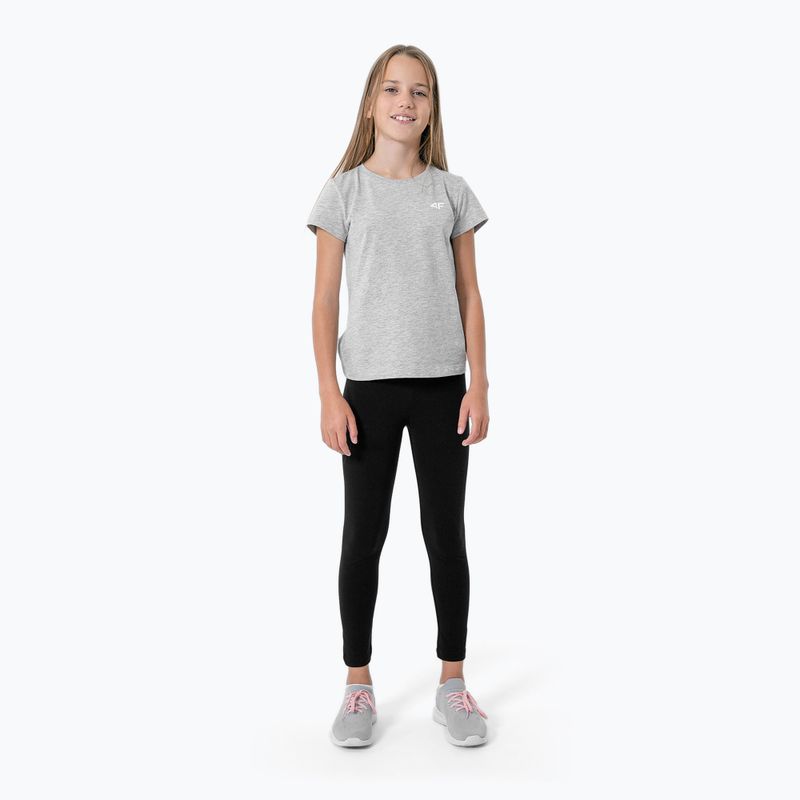 Children's T-shirt 4F grey HJZ22-JTSD001 2