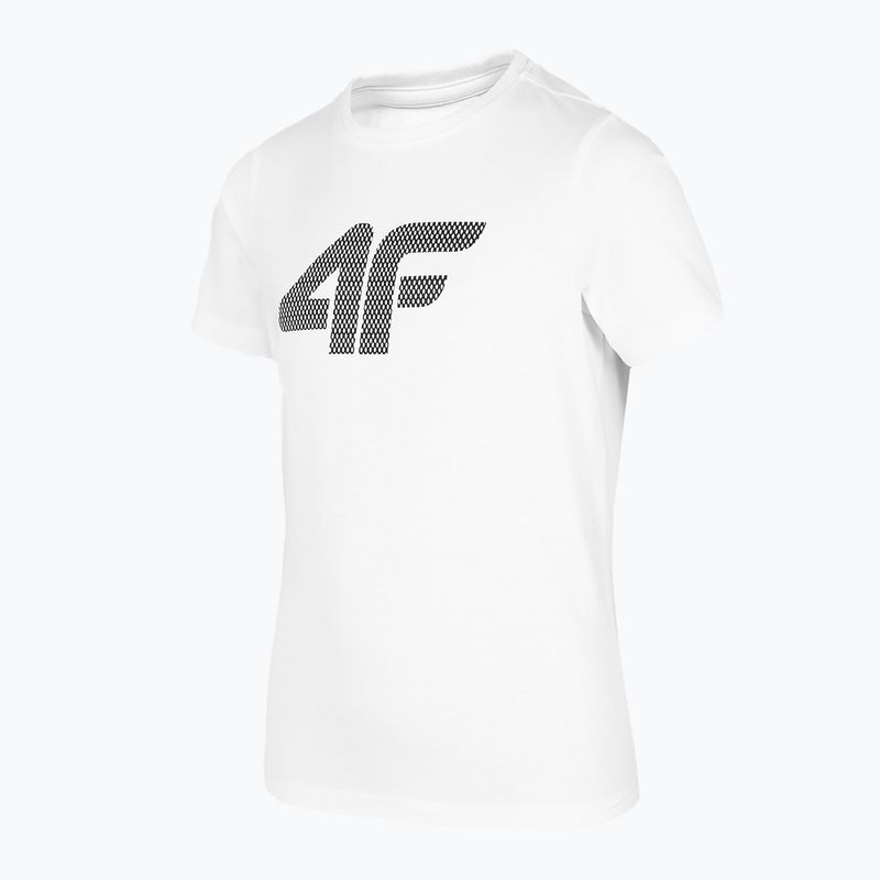 Children's T-shirt 4F white HJZ22-JTSM002 3