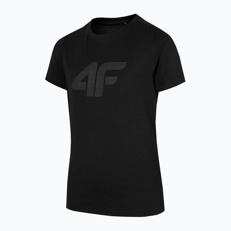 Children's T-shirt 4F black HJZ22-JTSM002 4