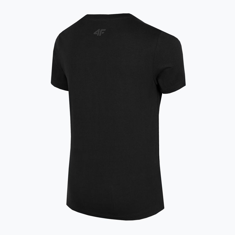 Children's T-shirt 4F black HJZ22-JTSM002 5