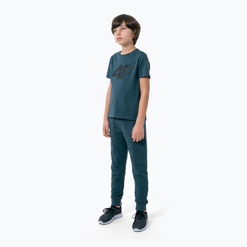 Children's T-shirt 4F blue HJZ22-JTSM002 2