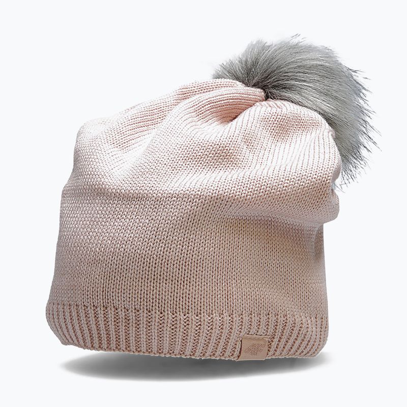 Women's winter beanie 4F pink H4Z22-CAD009 5