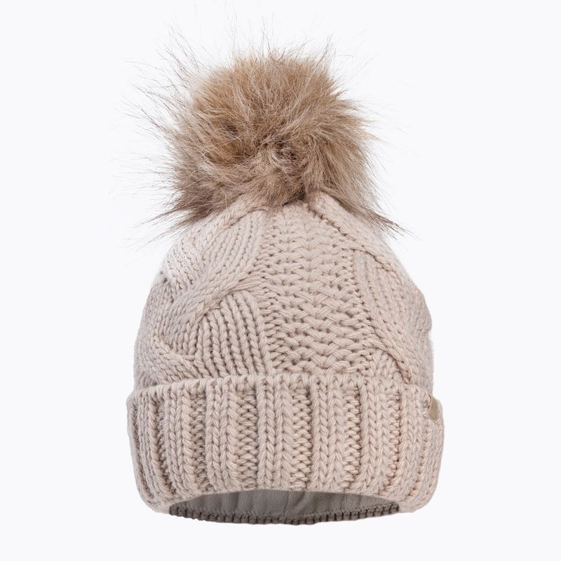 Women's winter beanie 4F beige H4Z22-CAD010 2