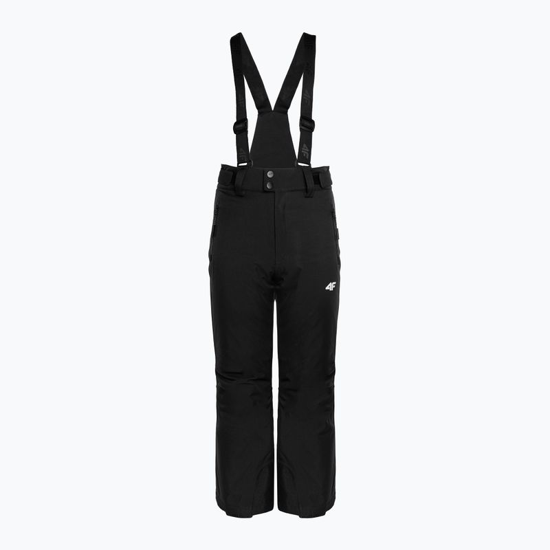 Children's ski trousers 4F black HJZ22-JSPDN001 4