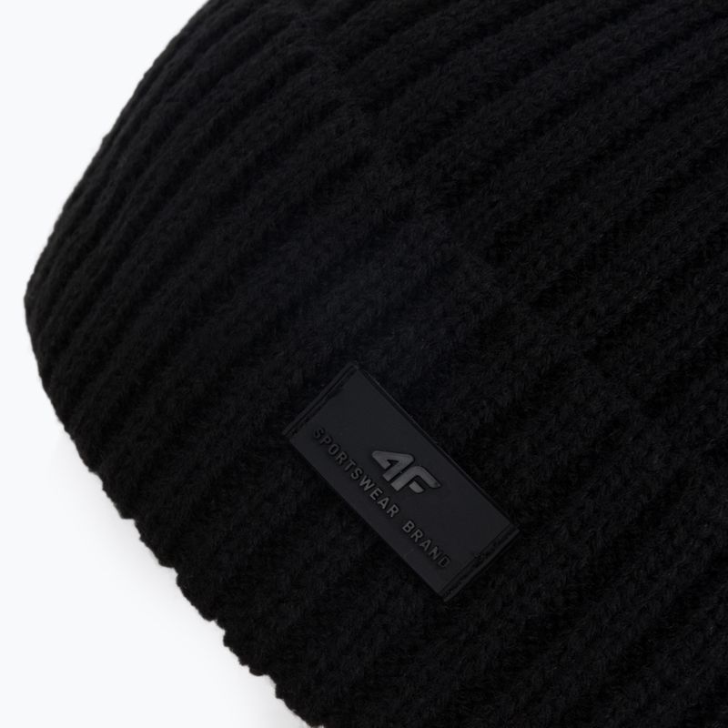 Men's winter beanie 4F black H4Z22-CAM009 3