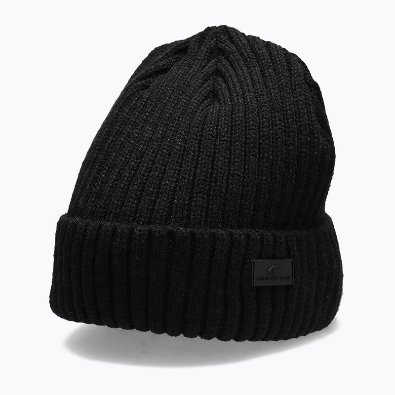 Men's winter beanie 4F black H4Z22-CAM009 4