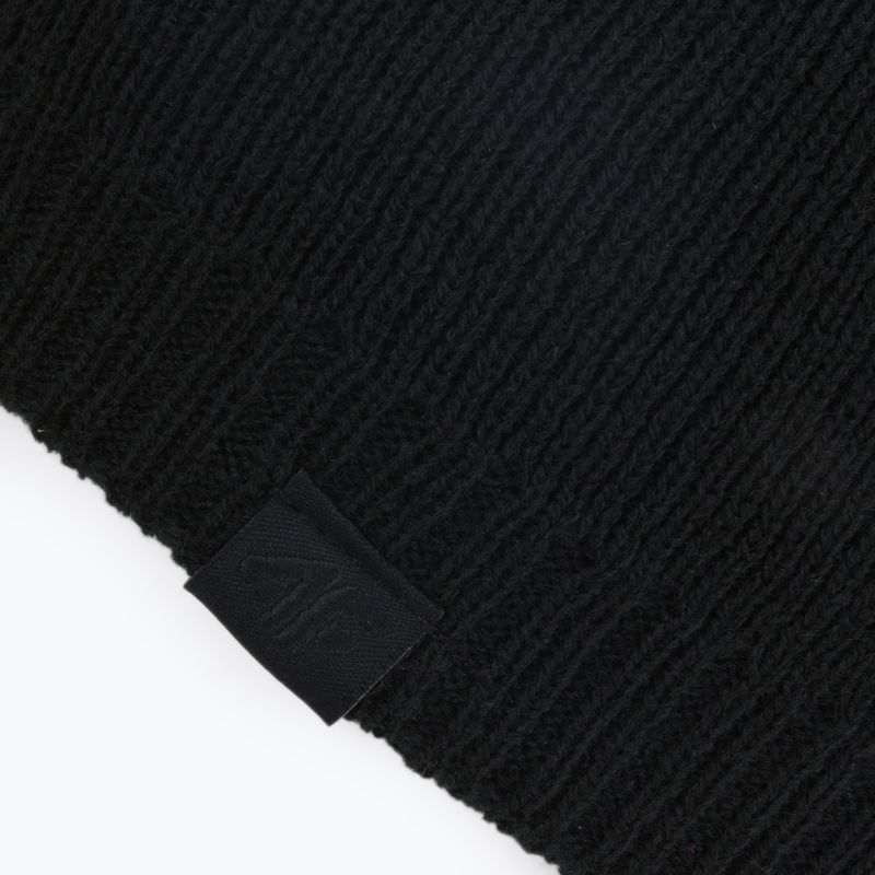 Men's winter beanie 4F black H4Z22-CAM002 3