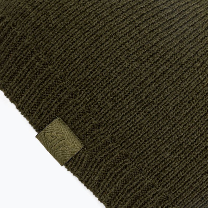 Men's winter beanie 4F green H4Z22-CAM002 3
