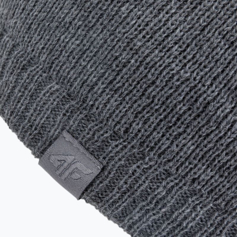 Men's winter beanie 4F grey H4Z22-CAM002 3