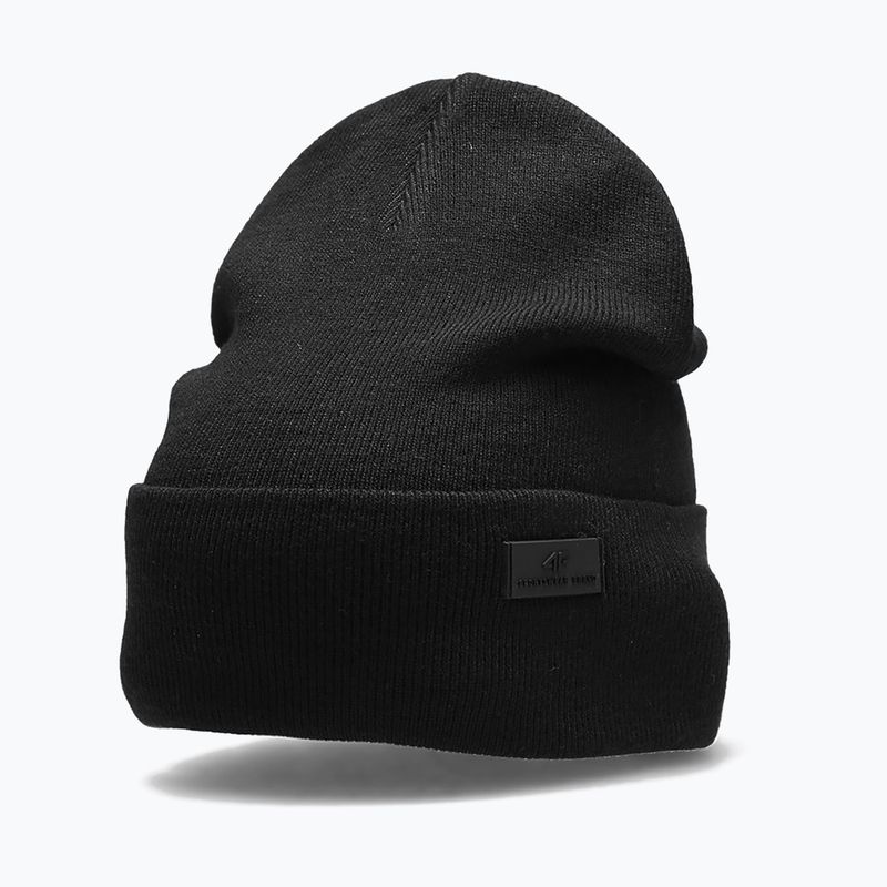 Men's winter beanie 4F black H4Z22-CAM004