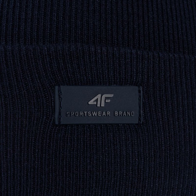 Men's winter beanie 4F navy blue H4Z22-CAM004 4