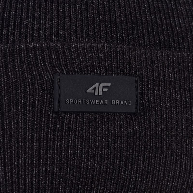 Men's winter beanie 4F dark grey H4Z22-CAM004 4