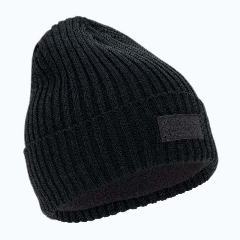 Men's winter beanie 4F black H4Z22-CAM013