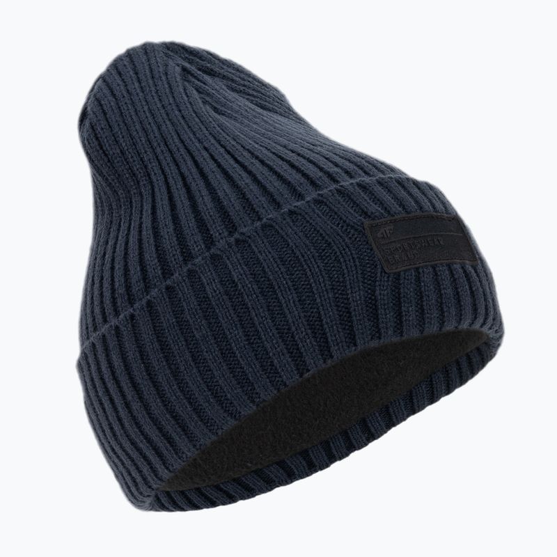 Men's winter beanie 4F navy blue H4Z22-CAM013